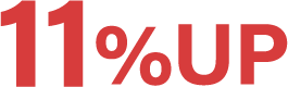 11%UP