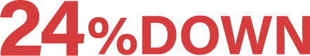 24%DOWN